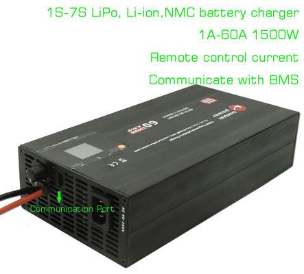 29.4V 7S LiPo NCM Batterielader für Lithiumbatterien 1A bis 60A Einstellbar