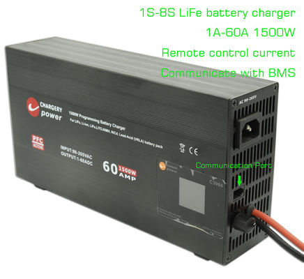 Wiederaufladbares Lifepo4 LFP Ac To Dc Batterieladegerät 4S-8S 1500W 29,2V