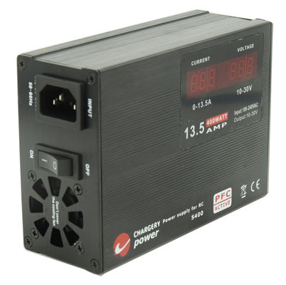 30V 400W Portable E Bike SMPS Batterieladegerät 55mm 13A 30V