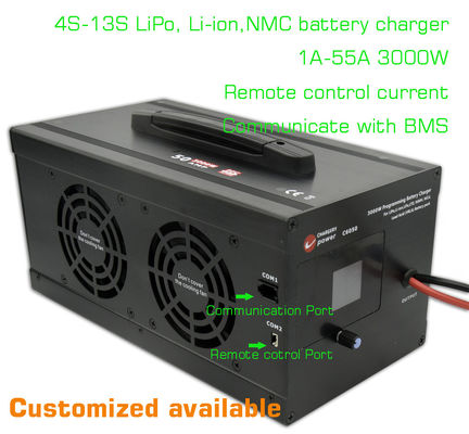 ODM 13S NMC Li-Ionen-Lithiumbatterie-Ladegerät 12v 54.6V 3000W