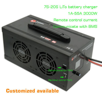 54V 3000W Lithium LTO LiTo Ac To Dc Batterieladegerät 7S-20S 1A-55A